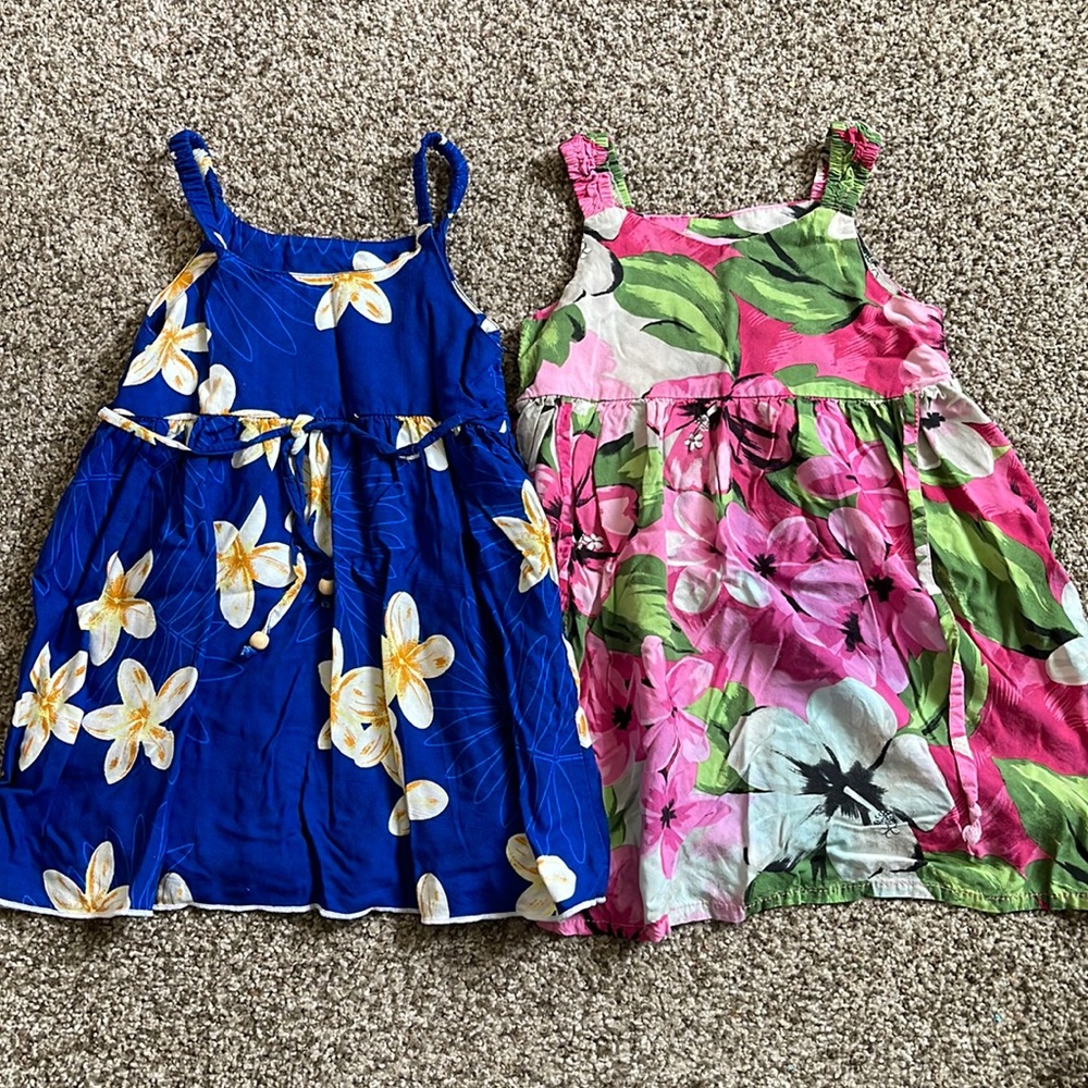 Set of Hawaiian Floral Dresses
